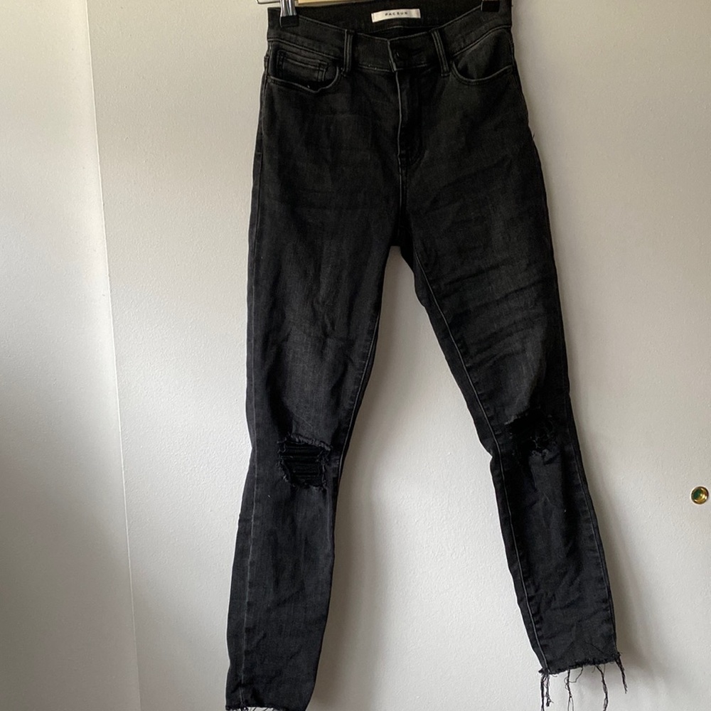 PACSUN black wash distressed high rise jeggings size 24 women’s